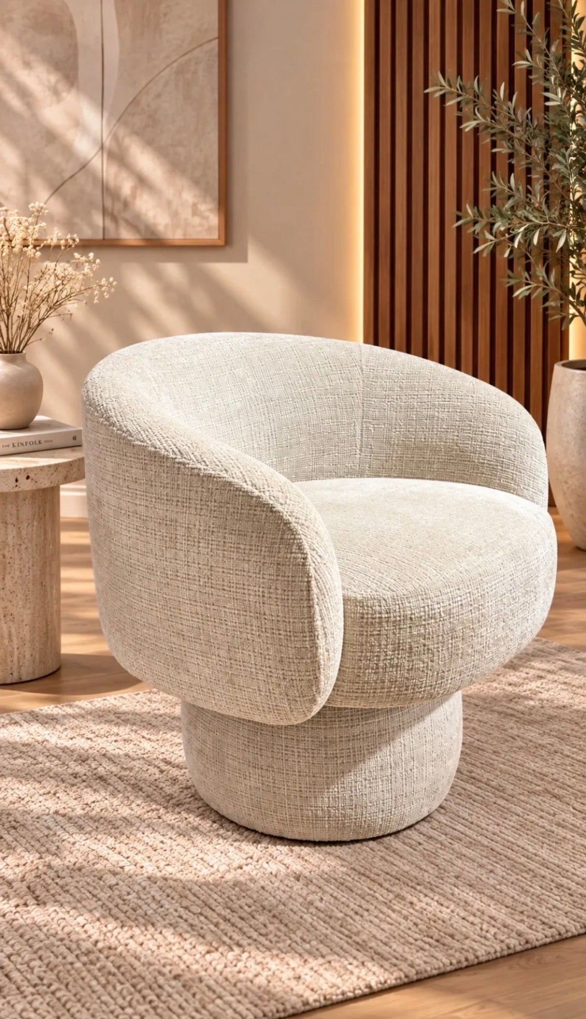 Fauteuil Nestor en tissu Marbella 94250B4F-4DC7-4963-8C4C-4A96A7643ED0 Oona Mobilier Image