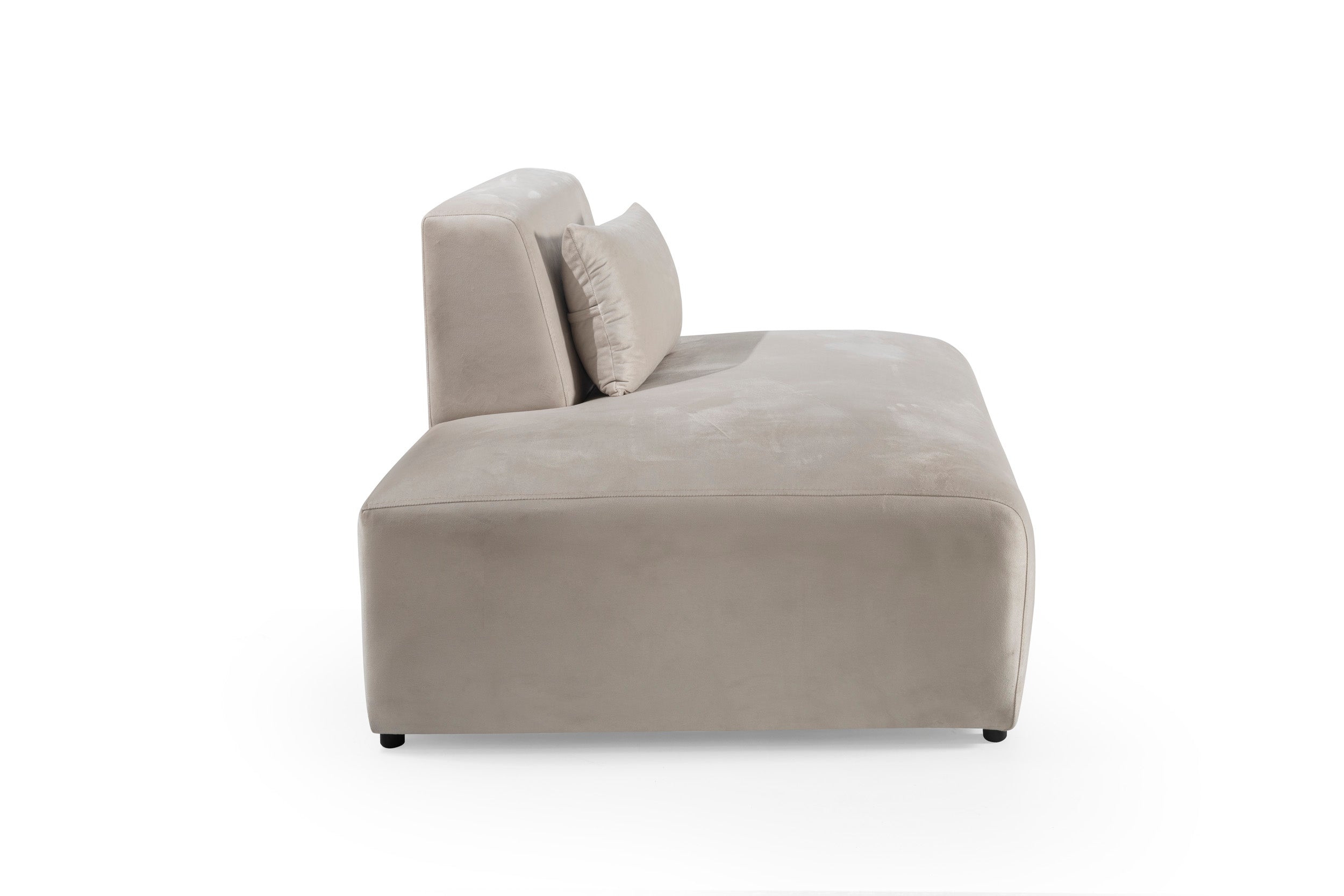 Canapé velours blanc cassé 0G1A3385_1 Oonamobilier