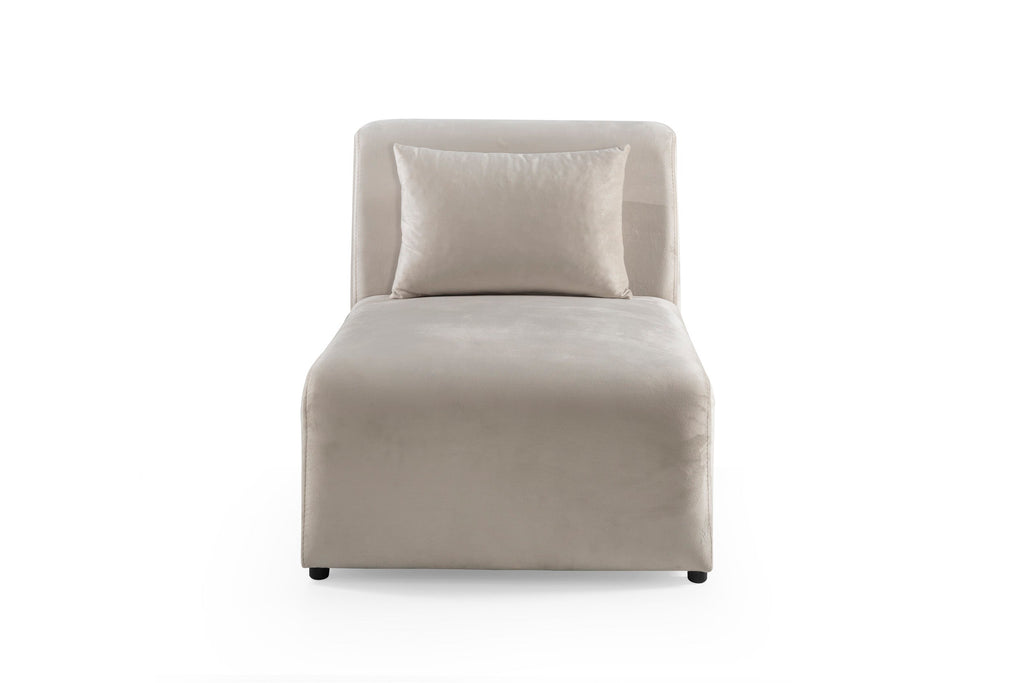 Canapé velours blanc cassé 0G1A3387_1 Oonamobilier