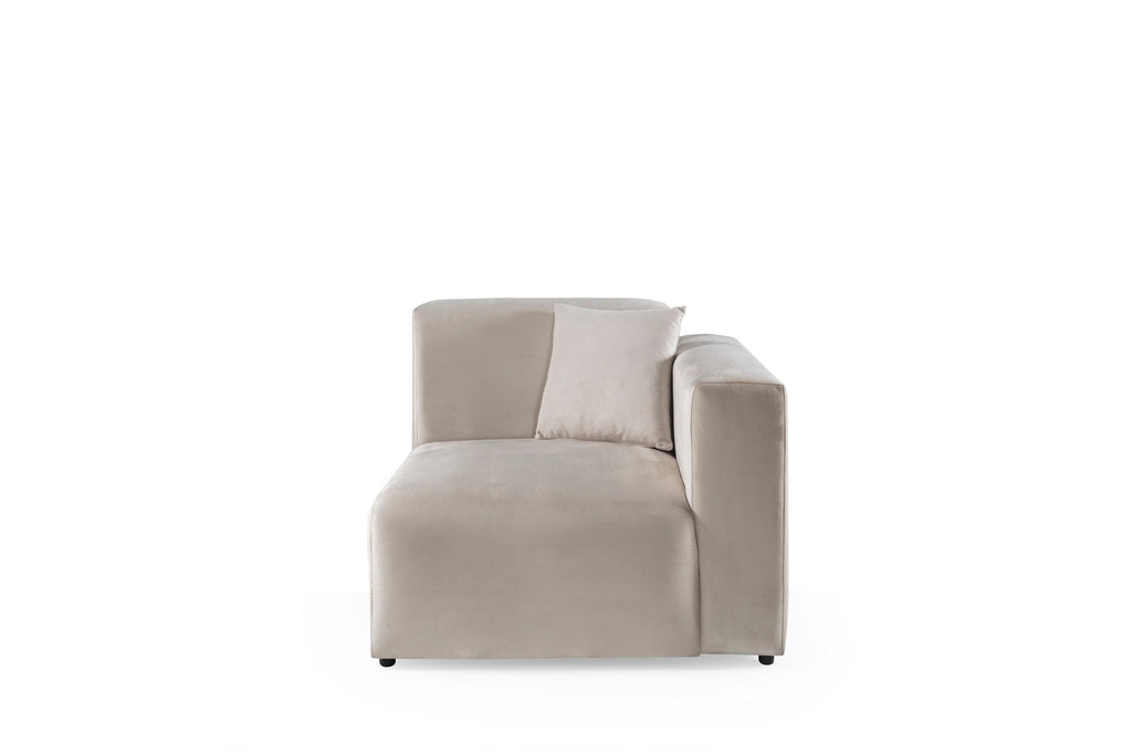 Canapé velours blanc cassé 0G1A3389_1 Oonamobilier