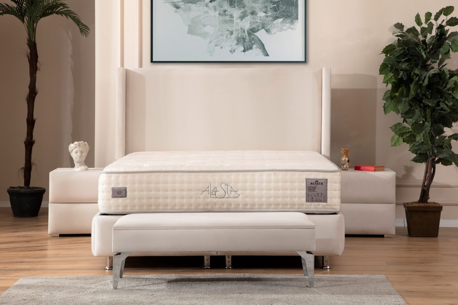 Lit coffre velours blanc écru 165_2db07037-1ba2-40f4-ad62-a21dcb93ad88 Oonamobilier
