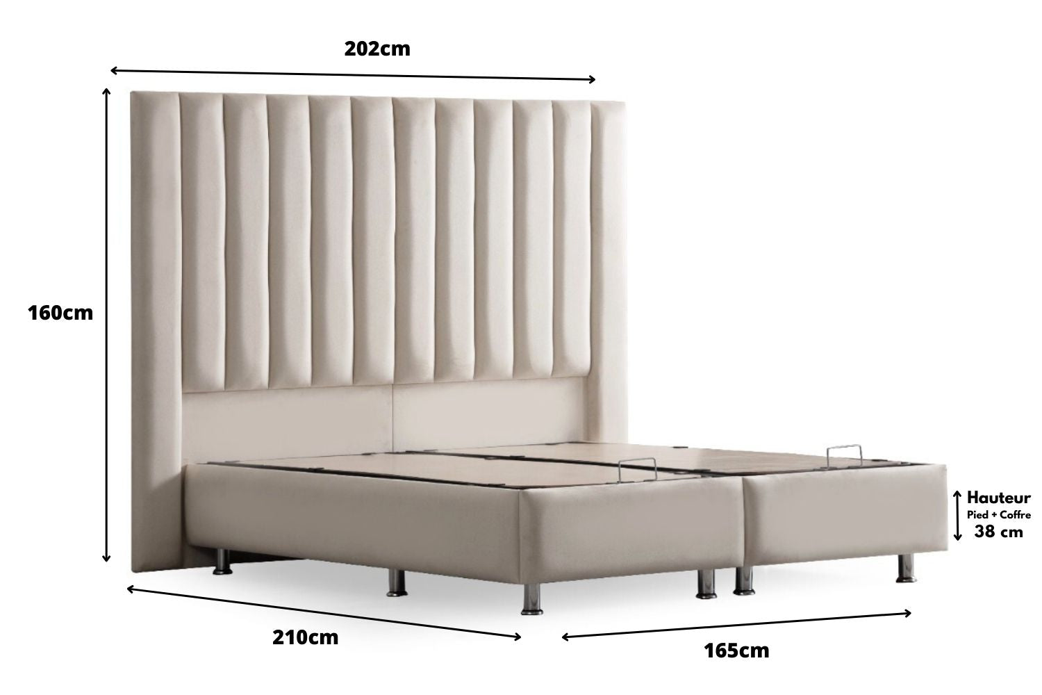 Lit coffre velours blanc cassé 242_6af0c8b1-3280-4785-980b-62b3704499a3 Oonamobilier