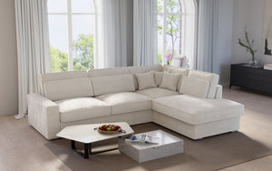 Côtelé beige clair