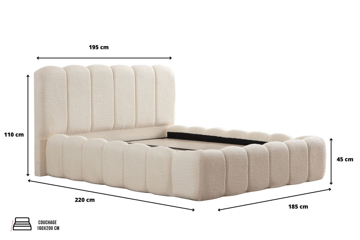 Lit coffre ALYA | Oona Mobilier