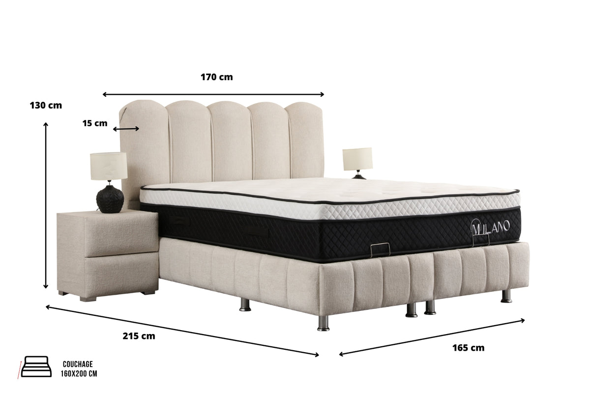 Lit coffre EVA | Oona Mobilier