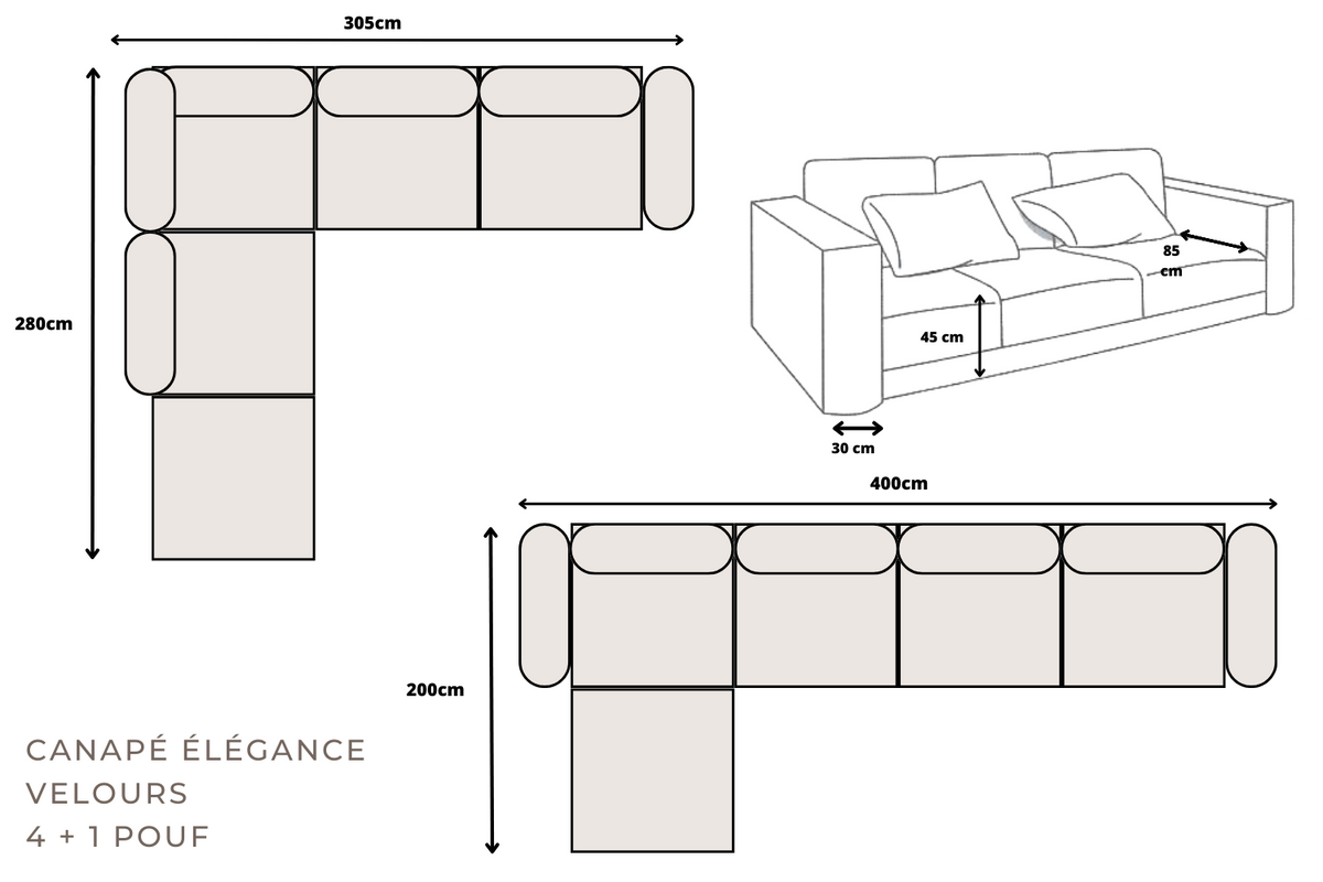 Canapés ELEGANCE | Oona Mobilier