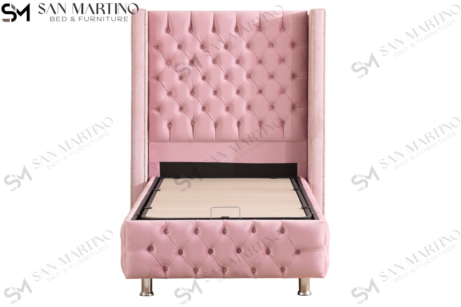 Lit coffre enfant velours rose Photoforsiteweb_6_5acbddef-bf21-4f89-951d-7a945ccdc145 Oonamobilier
