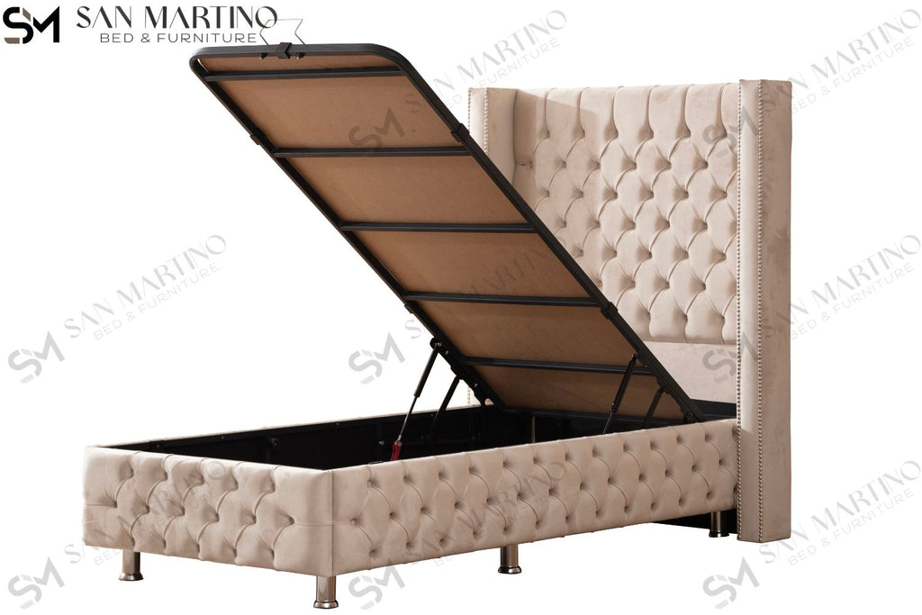 Lit coffre enfant velours beige Photoforsiteweb_8_f6e1fd27-7c75-4218-8b22-bca721cb0b66 Oonamobilier