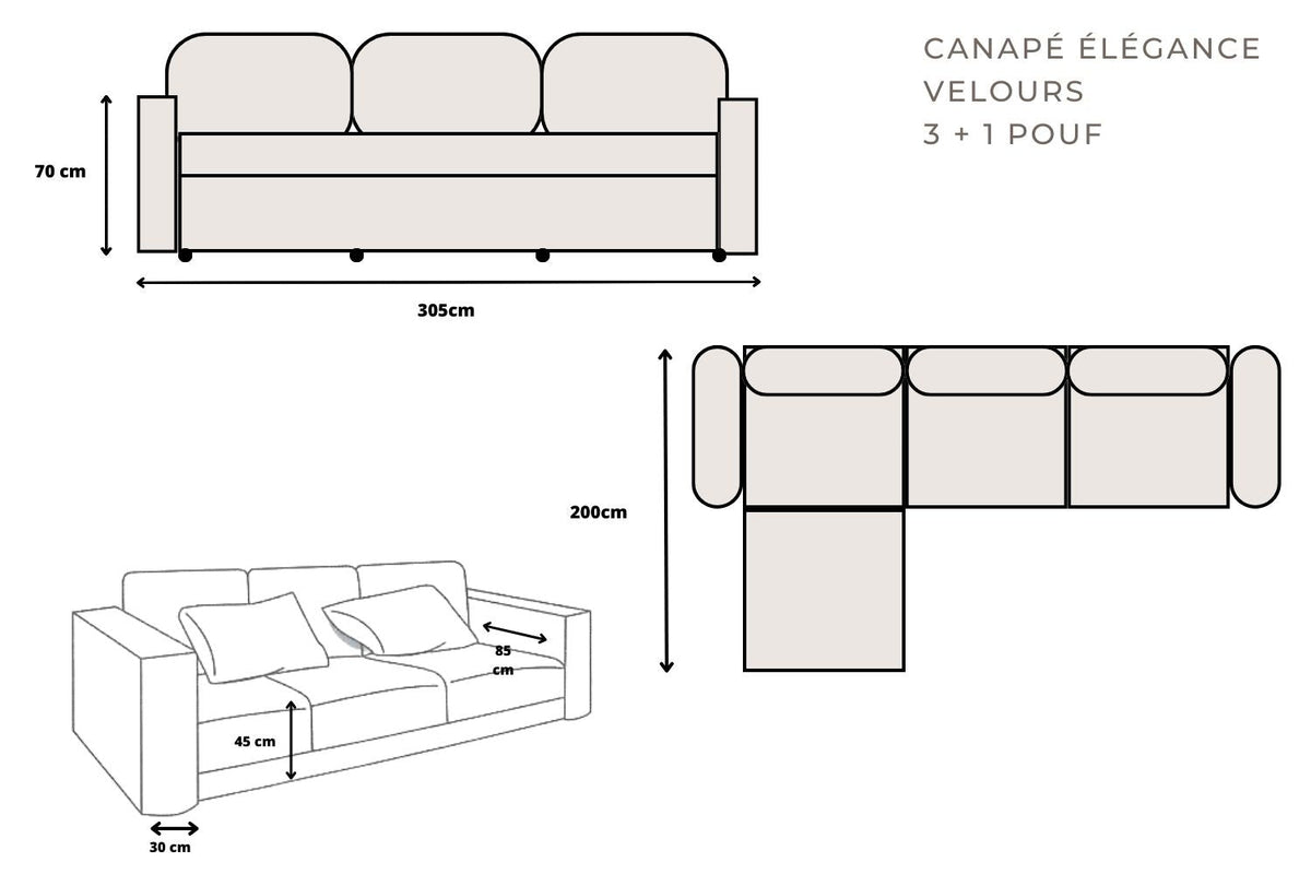 Canapés ELEGANCE | Oona Mobilier