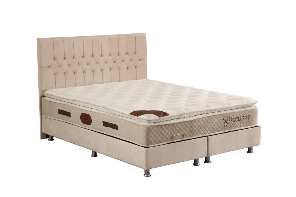Lit coffre velours beige PhotosSITE2025_14 Oonamobilier