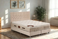 Lit coffre velours beige PhotosSITE2025_16 Oonamobilier