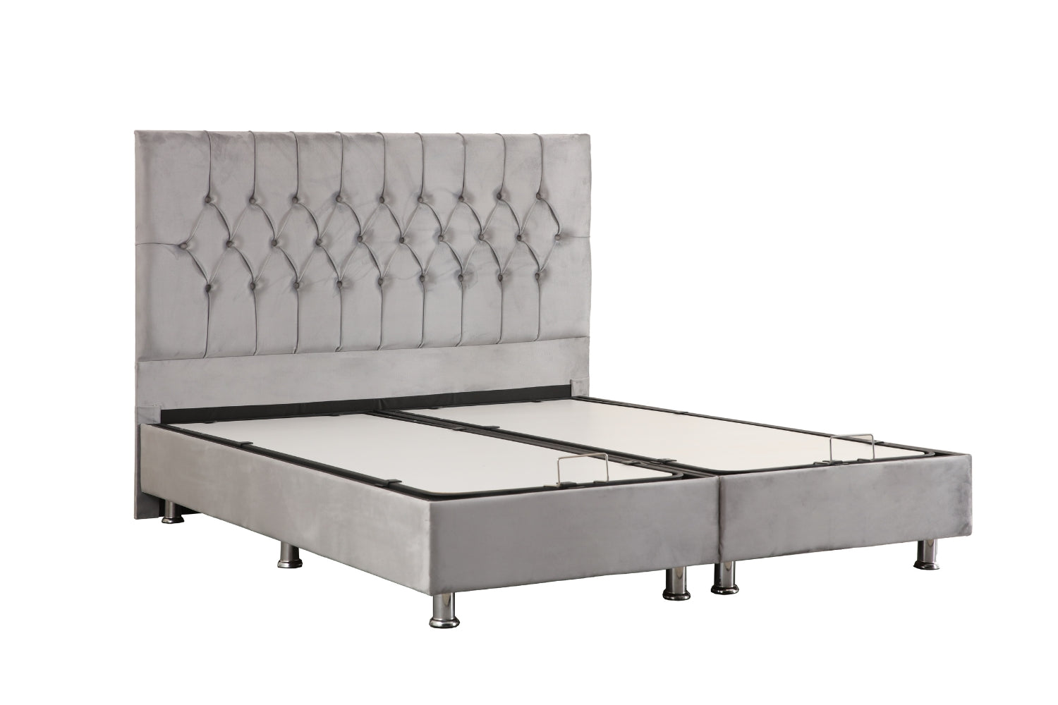Lit coffre velours gris PhotosSITE2025_18_1 Oonamobilier