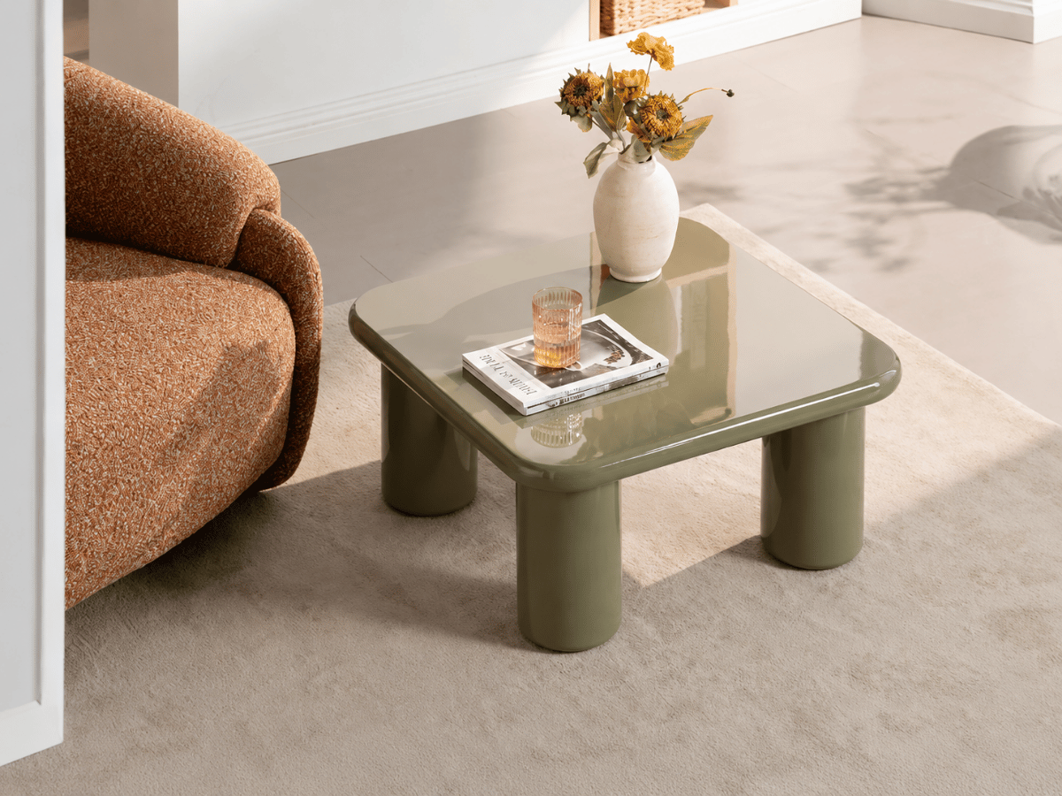OLENRA Table basse Table-Basse-OLENRA-MDF-Laque-Brillantert-Kaki-contexte-1 Oona Mobilier