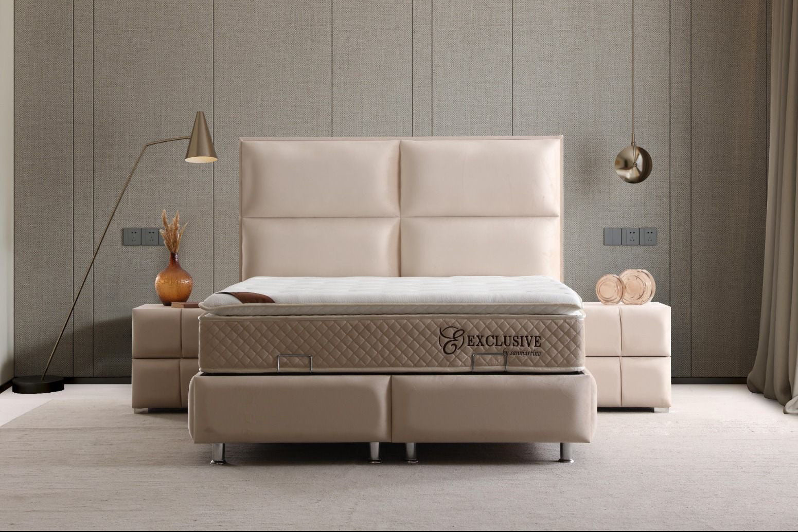 Lit coffre velours beige WhatsAppImage2025-10-14at11.29.20 Oonamobilier