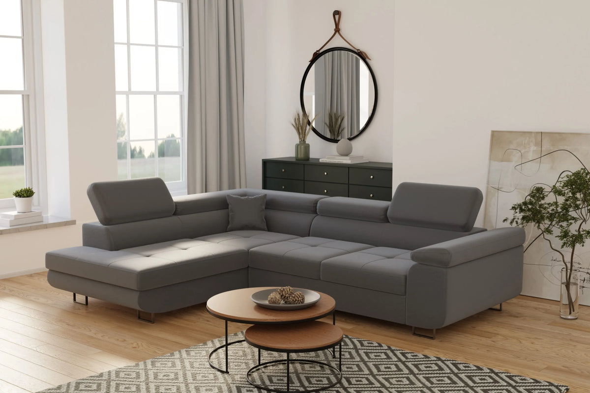 TONY Canapés canape-dangle-convertible-tony-gris-anthracite-salon-moderne Oonamobilier