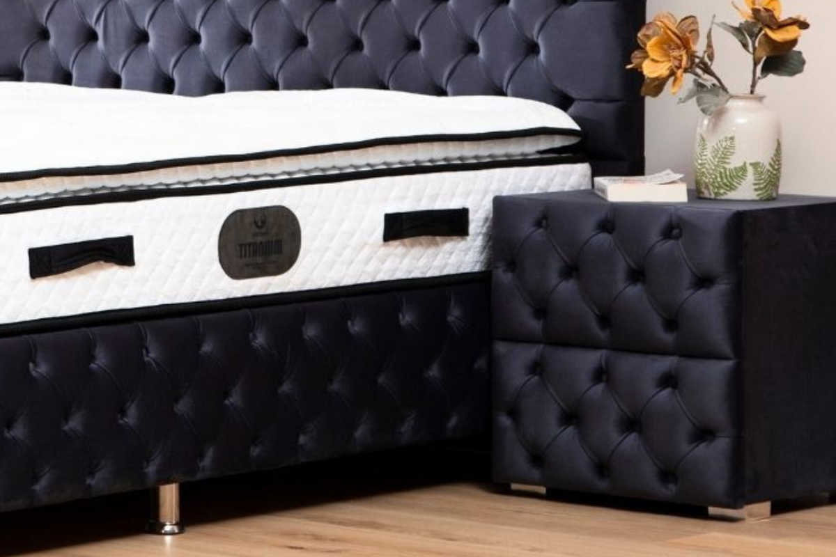 Chevet velours gris anthracite | Oona Mobilier